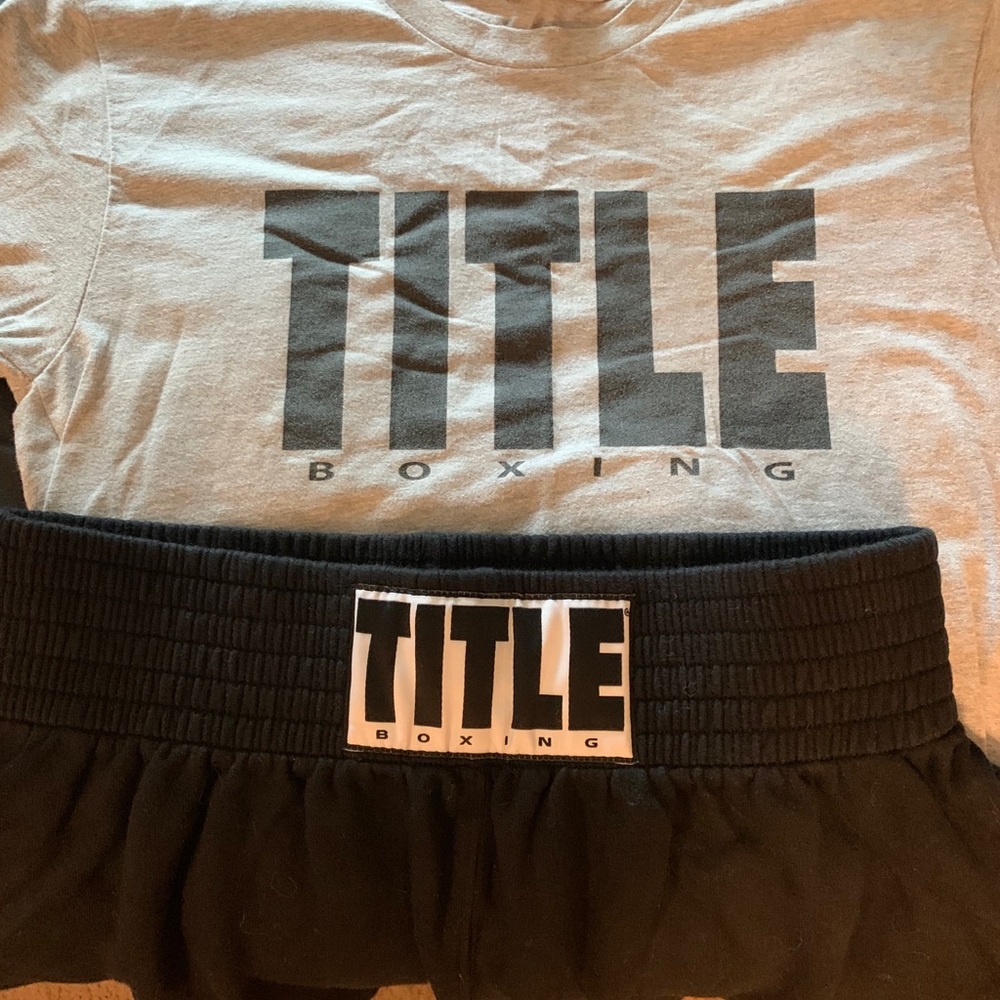 Title Boxing shorts and training tee